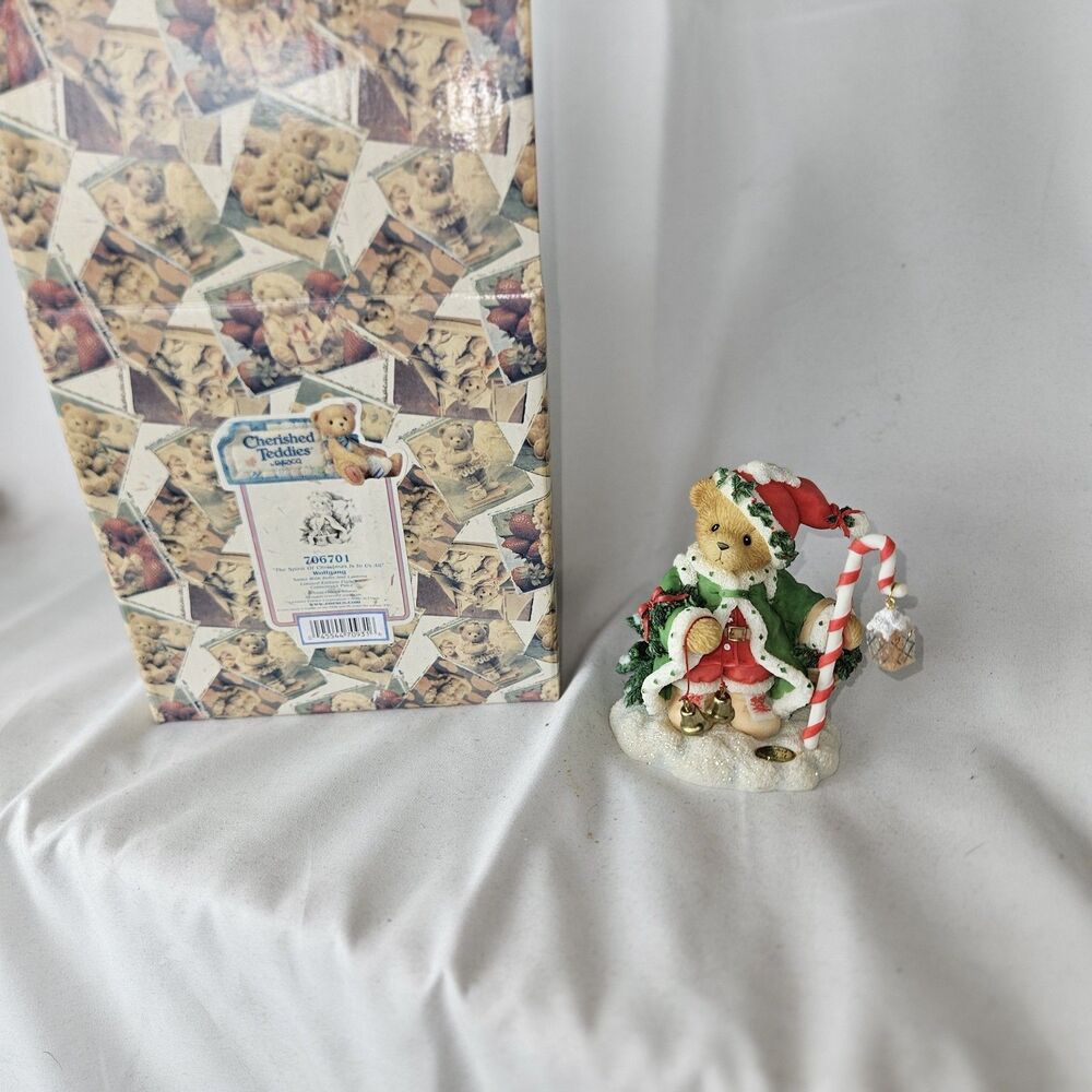 Christmas Cherished Teddies Wolfgang Spirit of Christmas 706701